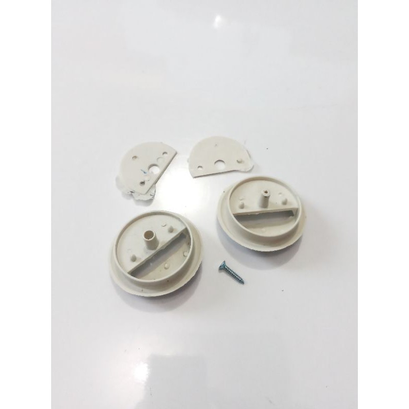 Tarikan Bulat PVC Plastik PUTIH Toilet / Handle Pintu Kamar mandi WC