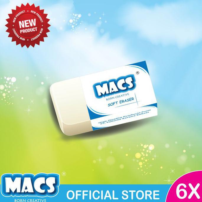 

Eraser Macs Penghapus Putih isi 6