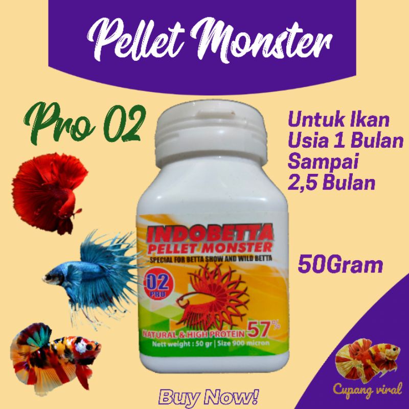 Pelet Monster PRO 02 - Pelet Mantap 50Gram