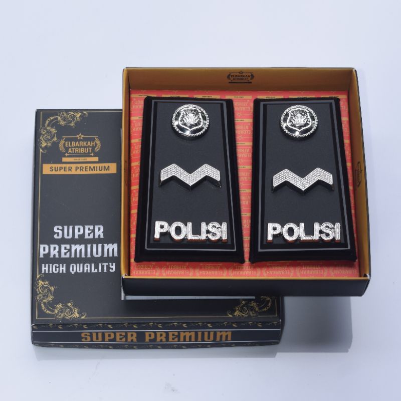 SATU PAKET PANGKAT POLRI PDH AIPDA AKRILIK+MONOGRAM+KEWENANGAN KUALITAS EXKLUSIVE DOVE pangkat polisi pangkat polri PANGKAT POLISI BINTRARA