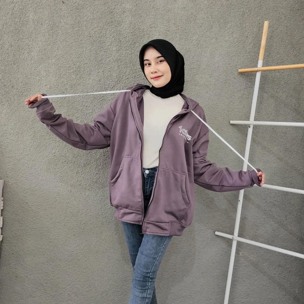 OAKER 2XL Jacket Hoodie Sweater Oversize-Hoodie Cewe Cowo Fashion Terkini Casual OOTD Korean Style