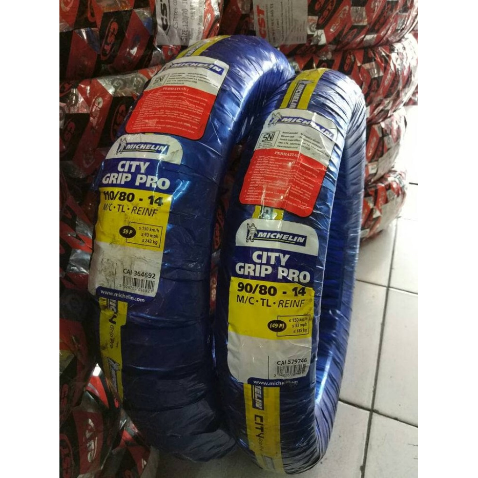 Michelin City Grip Pro 110/80-14 & 90/80-14 Ori
