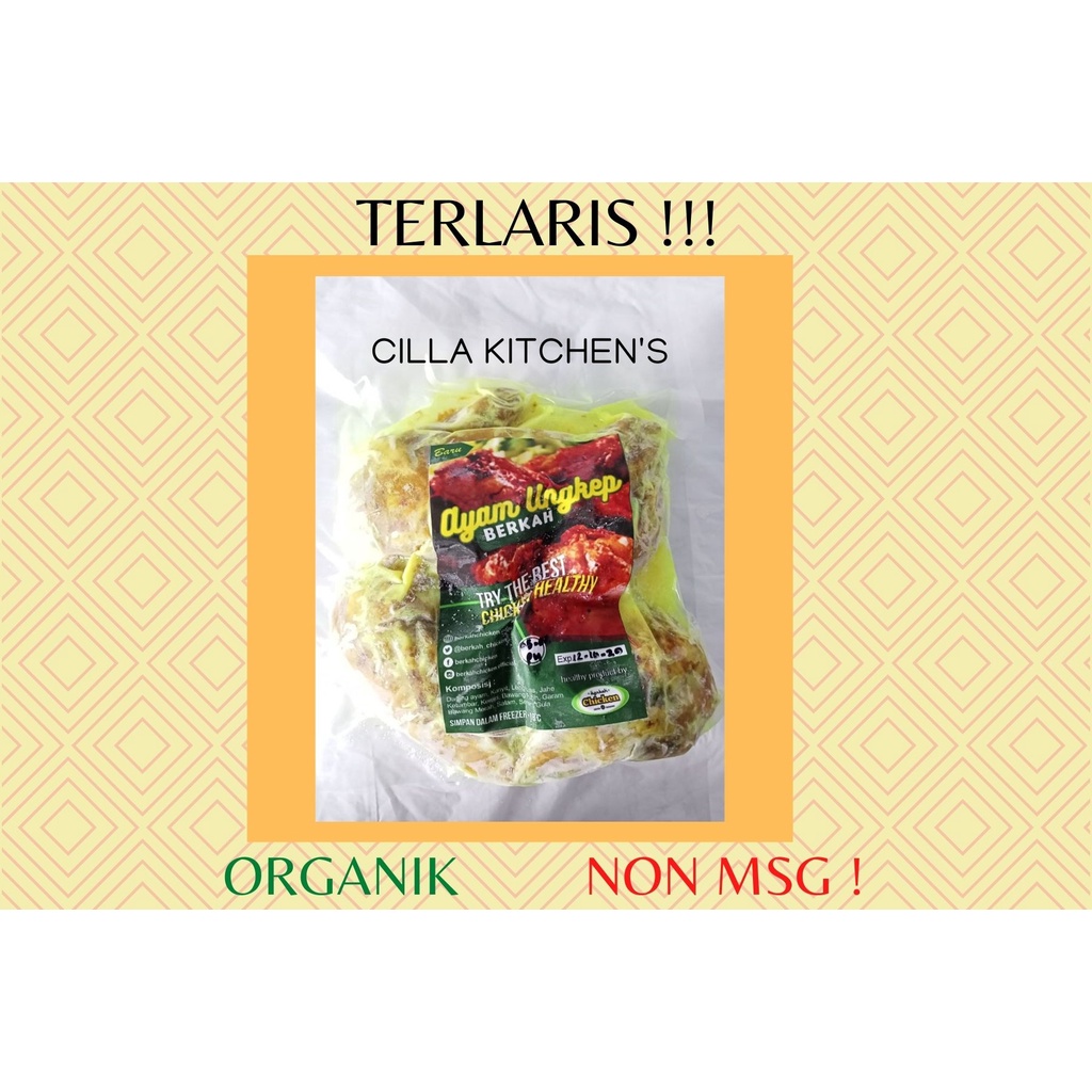 FROZEN FOOD TERDEKAT JAKARTA SELATAN, Ayam Ungkep Parting 4 isi 4 / BERKAH CHICKEN / ORGANIK / PROBI