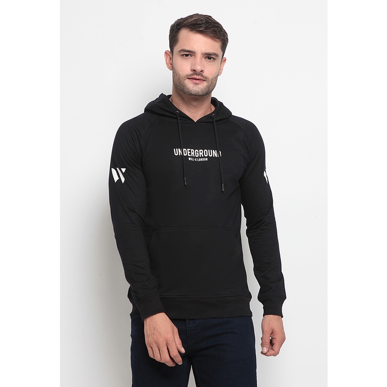 WILL-K LONDON “Underground" Hoodie Black