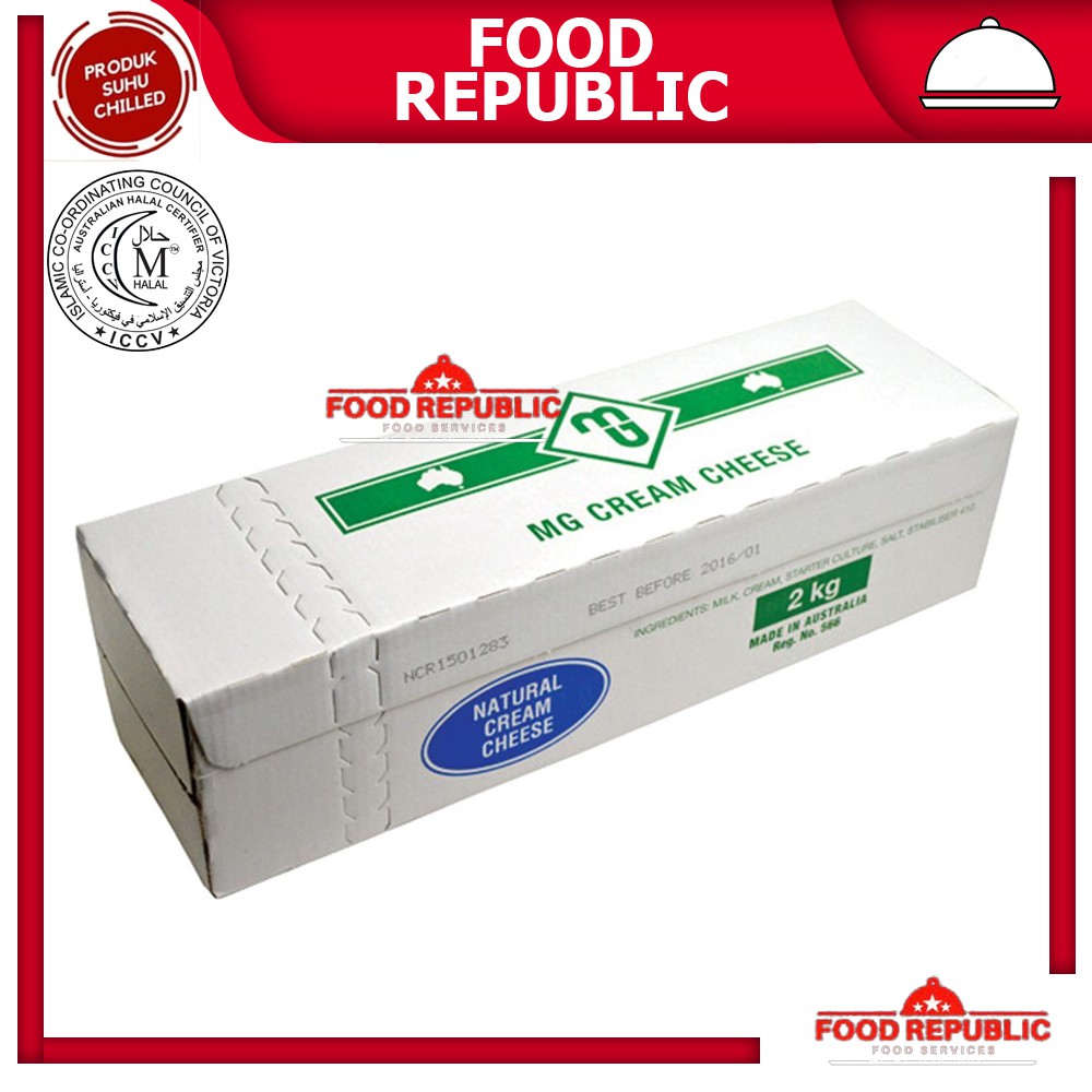 Cream Cheese Krim keju Murray Goulburn 2 KG Australia Premium Halal