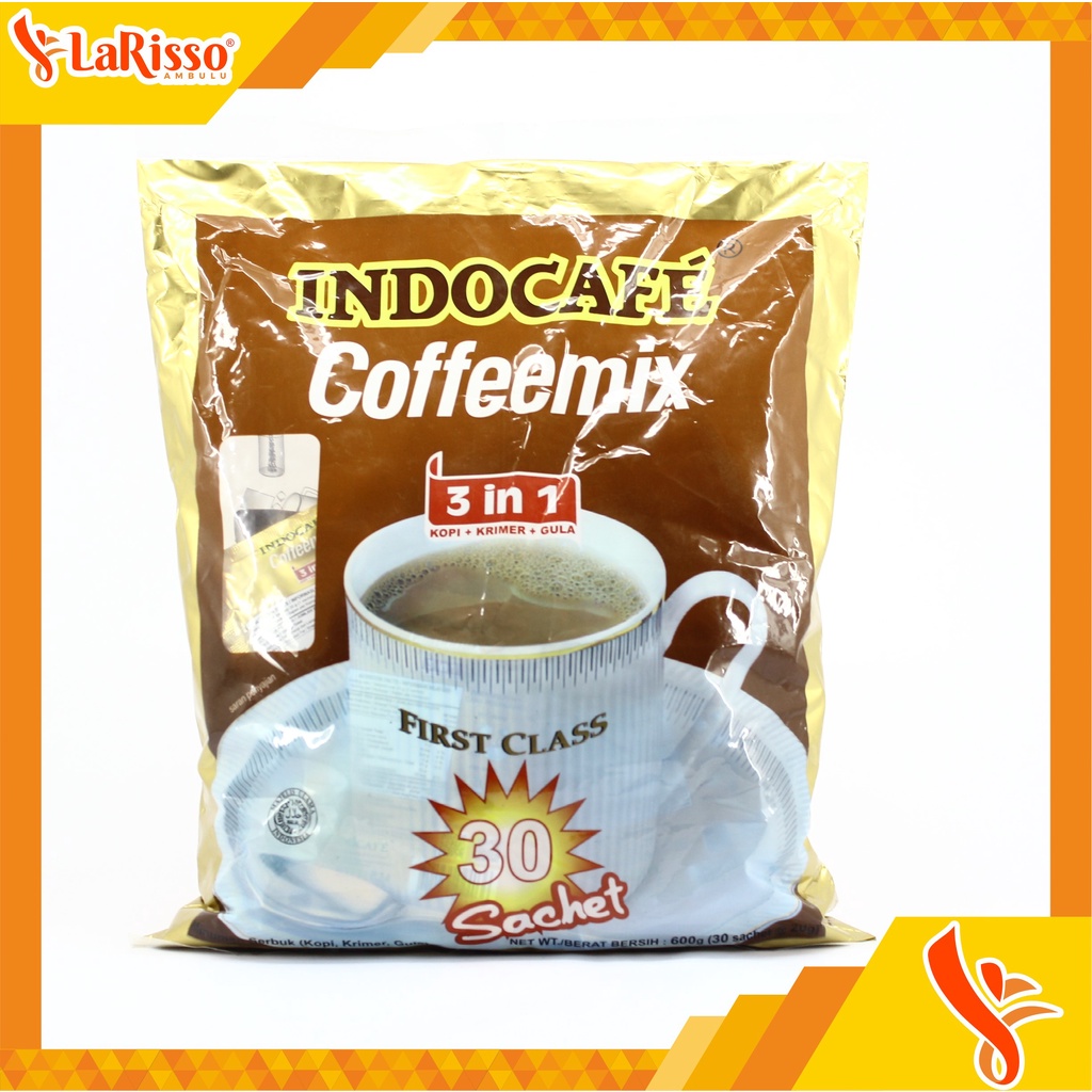 

INDOCAFE COFFEEMIX 3IN1 (KOPI+KRIMER+GULA) 30X20GR BAG