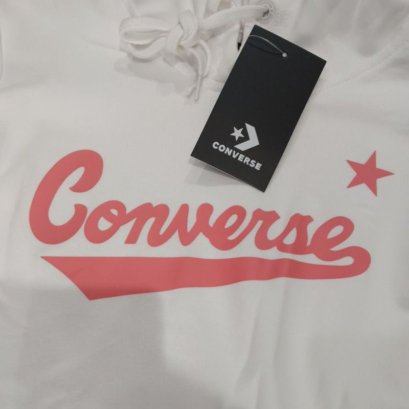 Hoodie Converse white