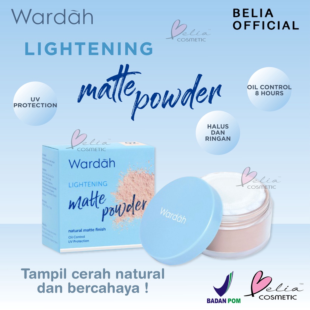 ❤ BELIA ❤ Wardah Lightening Matte Loose Powder 20g ( bedak tabur wardah )