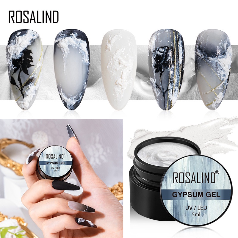 Rosalind Gypsum Series 5ml / Rosalind UV Gel Polish/3D Dekorasi Nail Arts/ Kutek / Cat Kuku/ Gel polish/ Kutek UV/ Kutek Gel UV/craft gel