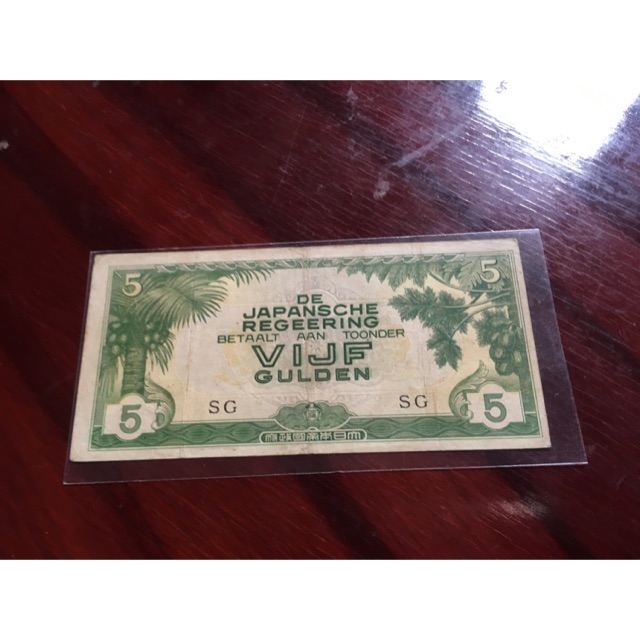 Uang Kuno Vijf Gulden Langka