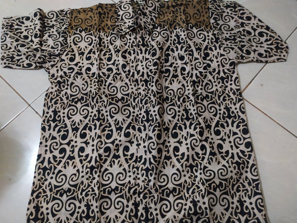 Size M L Xl Xxl  Bswart Batik Hrb026 Kenongo Asmat Hem Pendek Pekalongan M L Xl Batik Pria  Bw 002