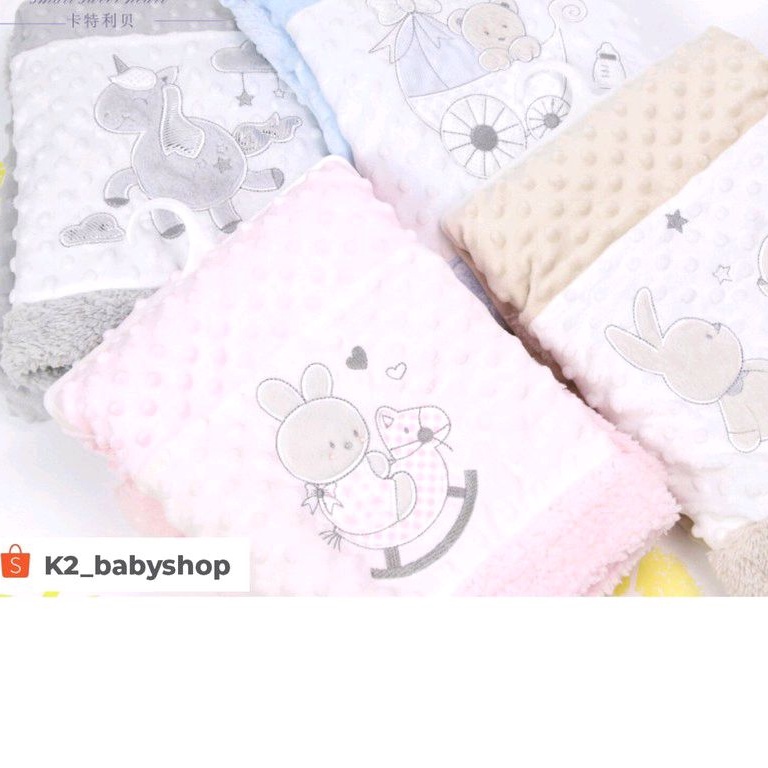 BABY K2 - BABY BLANKET MINKY / SELIMUT BABY MEREK SUNNOZY KODE 00037