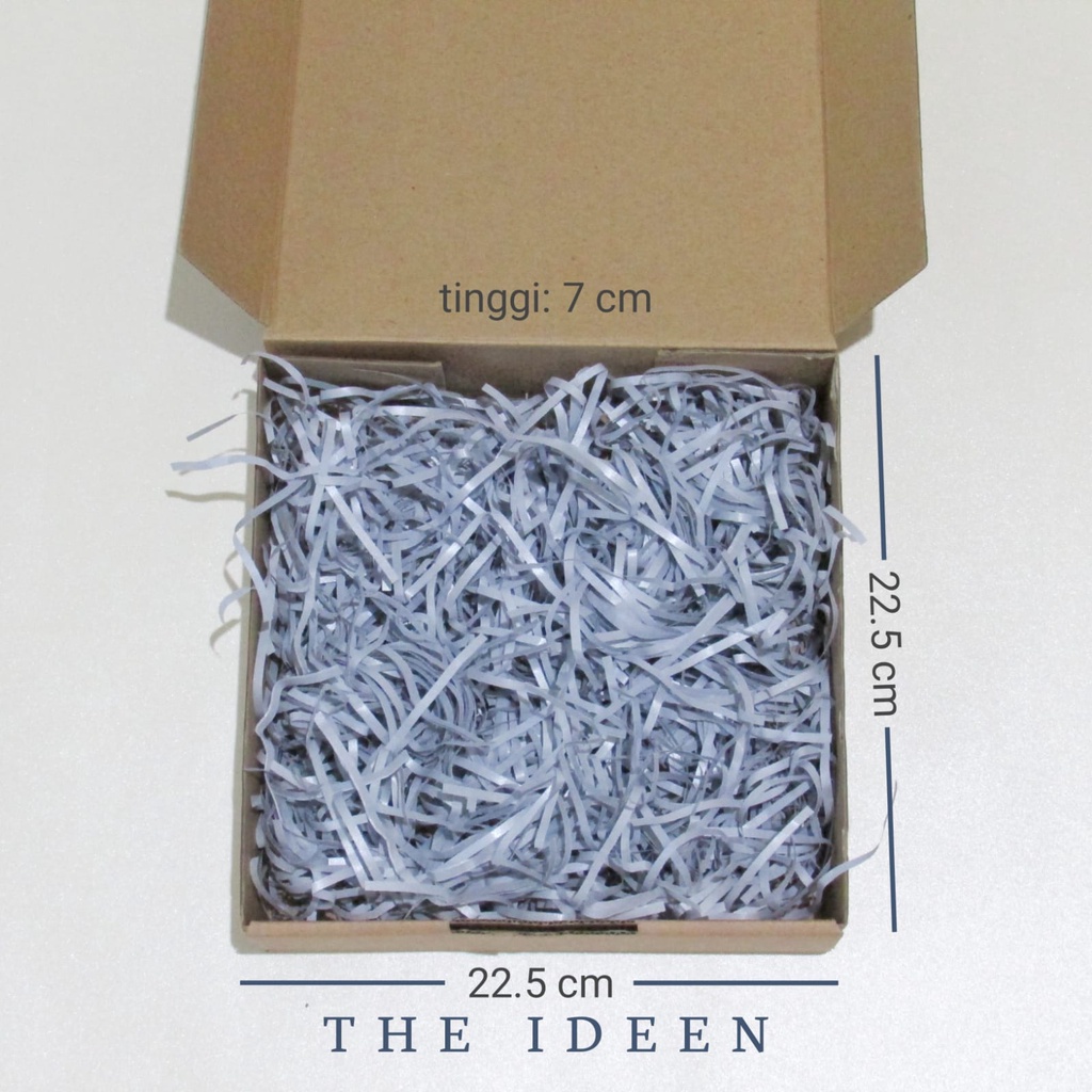 THE IDEEN - SHREDDED PAPER 30 GRAM |WARNA-WARNI | KERTAS CACAH POTONG KUALITAS PREMIUM | STRIP SERUT WARNA-WARNI ISIAN BOX HAMPERS PACKING PINK BIRU HIJAU