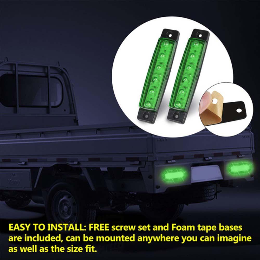 Lanfy Pod Lampu Led Bus Waterproof Lampu Belakang Mobil Penanda Samping Lampu Indikator Lampu Trailer Led Under Glow Lampu