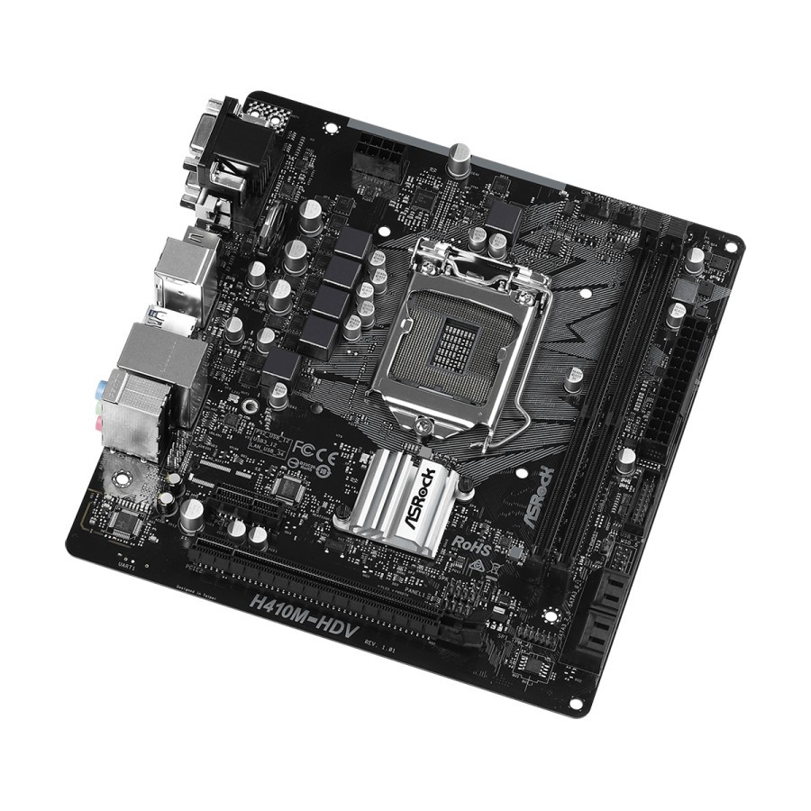 ASROCK H410M-HDV LGA1200 H410 DDR4 USB3.2 SATA3 MOTHERBOARD INTEL