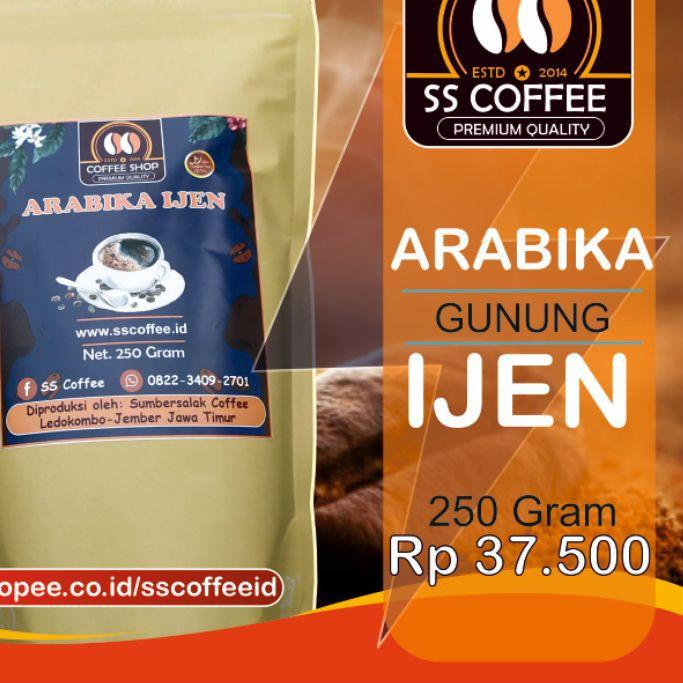 

PROMO 11.11 KODE-288 Promo Kopi Arabika Java Ijen Bondowoso 250 Gram - SS Coffee