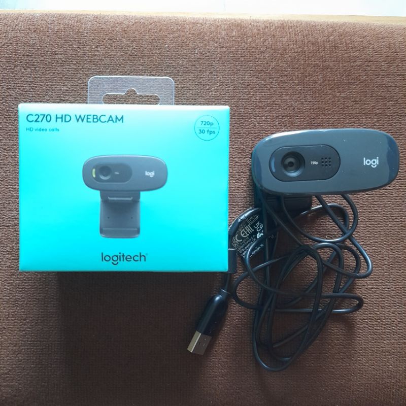 Webcam Logitech C270 HD Webcam 720p 30 FPS - Second Preloved