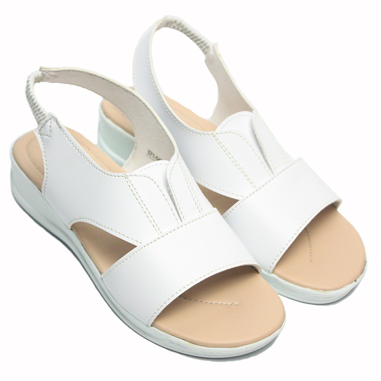 Dr. Kevin Women Flat Sandals Sandal Treples Wanita 571-547 - (3 Warna) Salem, Putih & Tan-5