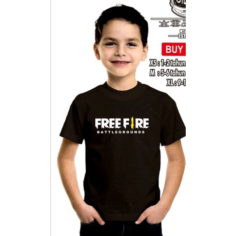 PROMO KAOS BAJU ANAK GAME FREE FIRE FROST DIAMOND KAOS GAMING YOUTUBE MURAH SIMPLE KEREN