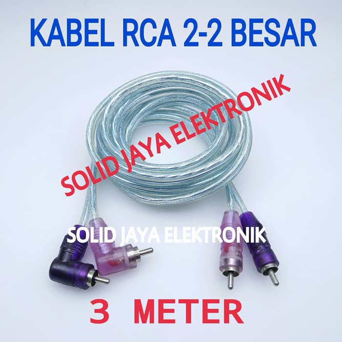 KABEL RCA 2-2 3 M BAGUS KABEL RCA 3 METER 2-2 KABEL AUDIO RCA JEK BENTUK L KABEL AUDIO KABEL AUX RCA