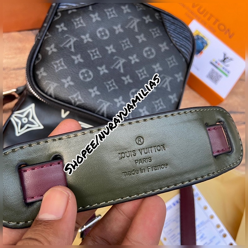 Tas selempang Lv fre box high Quality import tas slempang lv unisex messenger bag