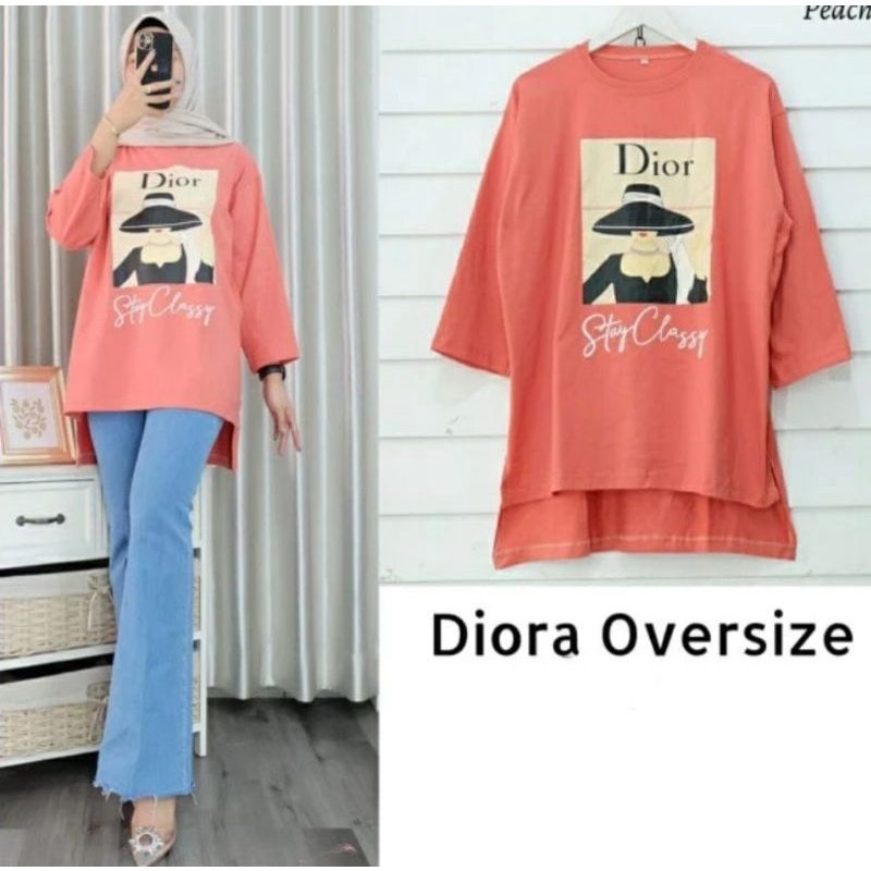 diora oversize/atasan blouse/oversize terlari 2022 bahan combed 24s