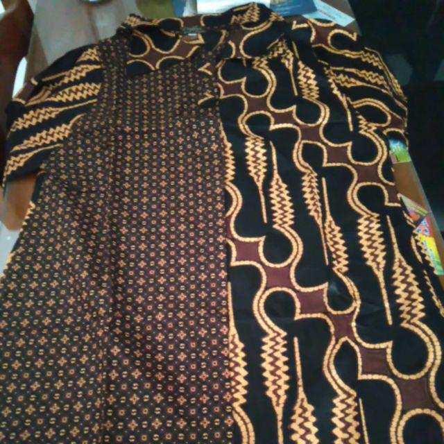 Dress Tunik Batik Model Seling Bahan Katun Mataram Primisima Adem Kantor Kerja Pesta