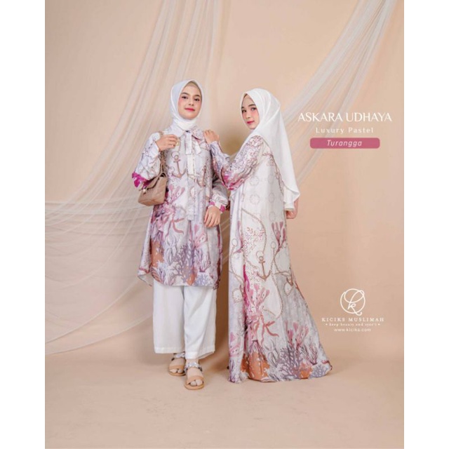 Askara Udhaya Pastel/Dress Lebaran/Dress Printing
