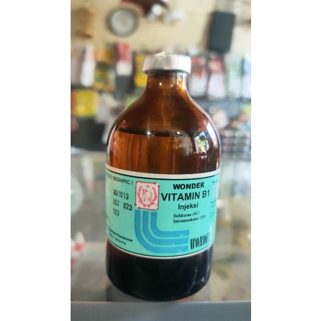 wonder-vitamin B1 100 ml injeksi unggas sapi kambing