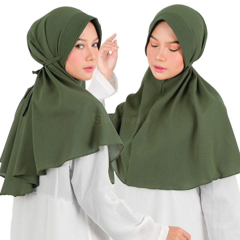 Hijab Bergo Maryam Pet Diamond Stretch