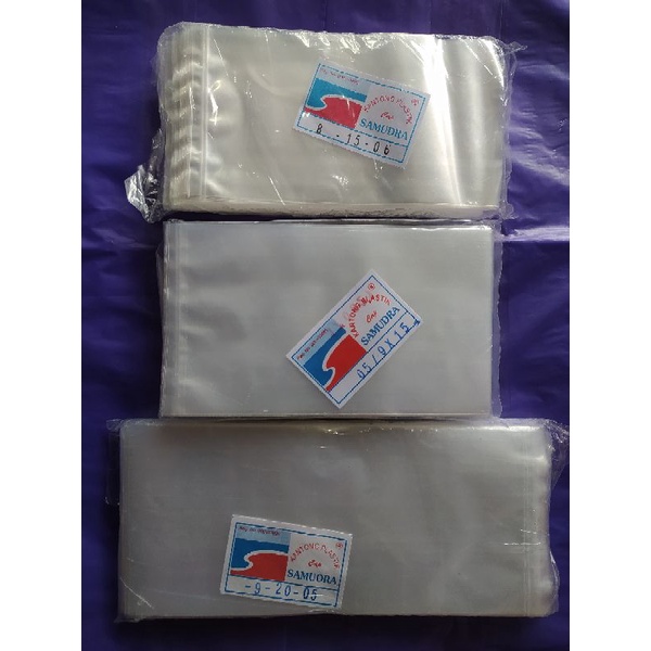 Plastik PP Bening Samudra / Plastik Keripik Tebal 05 / 06 Uk. 8x15 9x15 9x20