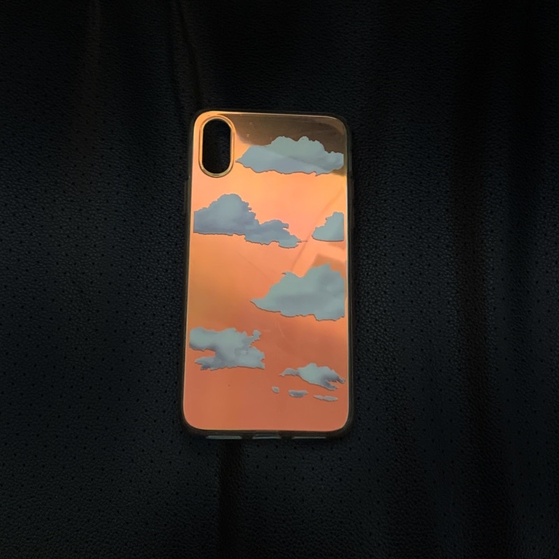 Reflective Cloud Laser Case (preloved) | Case iPhone X/XS