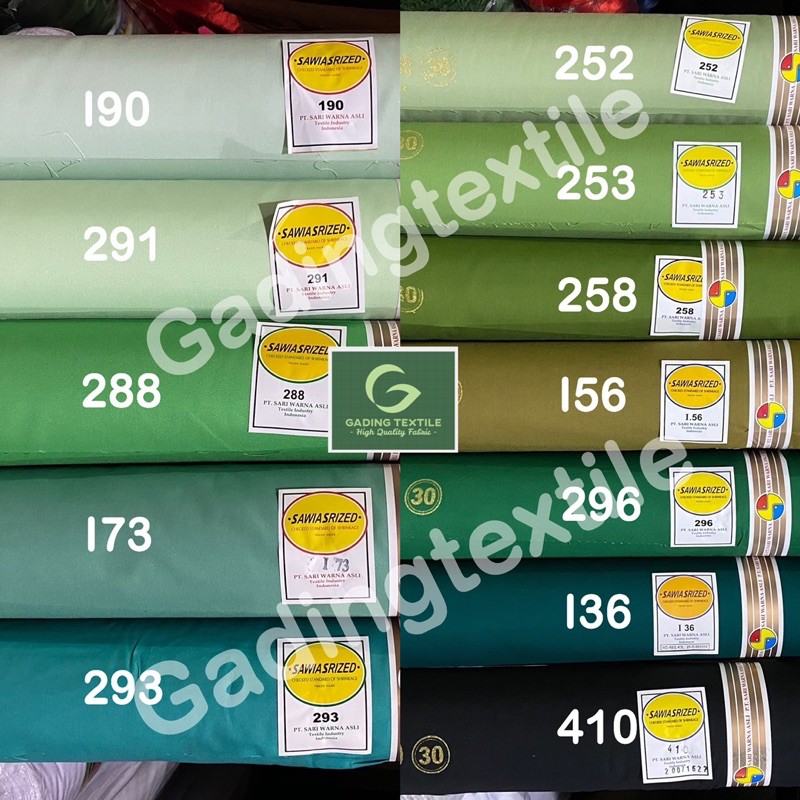 ( per setengah meter ) kain oxford sari warna sariwarna lebar 115 cm bahan baju kemeja hem seragam sekolah kerja dinas PDH PDL masker kerudung craft gamis koko tunik kaftan dress