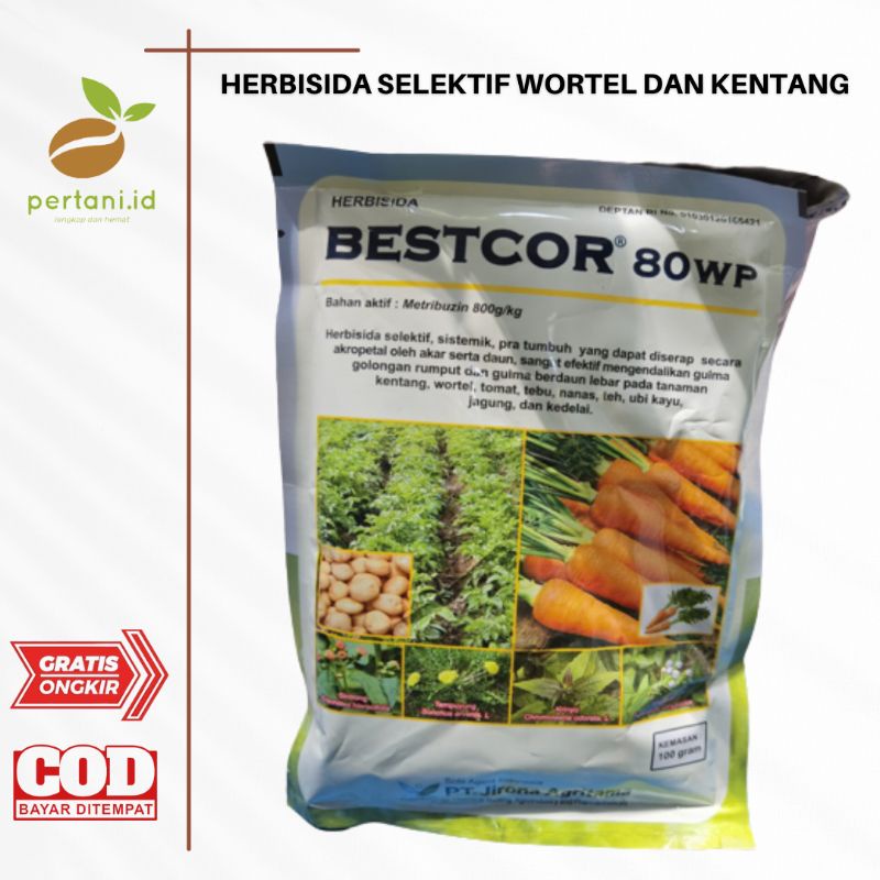 HERBISIDA SELEKTIF BESTCORE 80WP 100GR - PENGENDALI RUMPUT SELEKTIF PADA WORTEL DAN KENTANG
