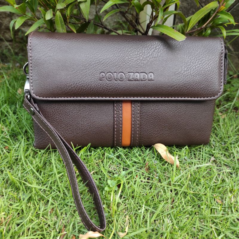 PLZ5 | Hand Bag Pria Original Premium Sintetis | Clutch Pria Tas Tangan Asli  Polozada