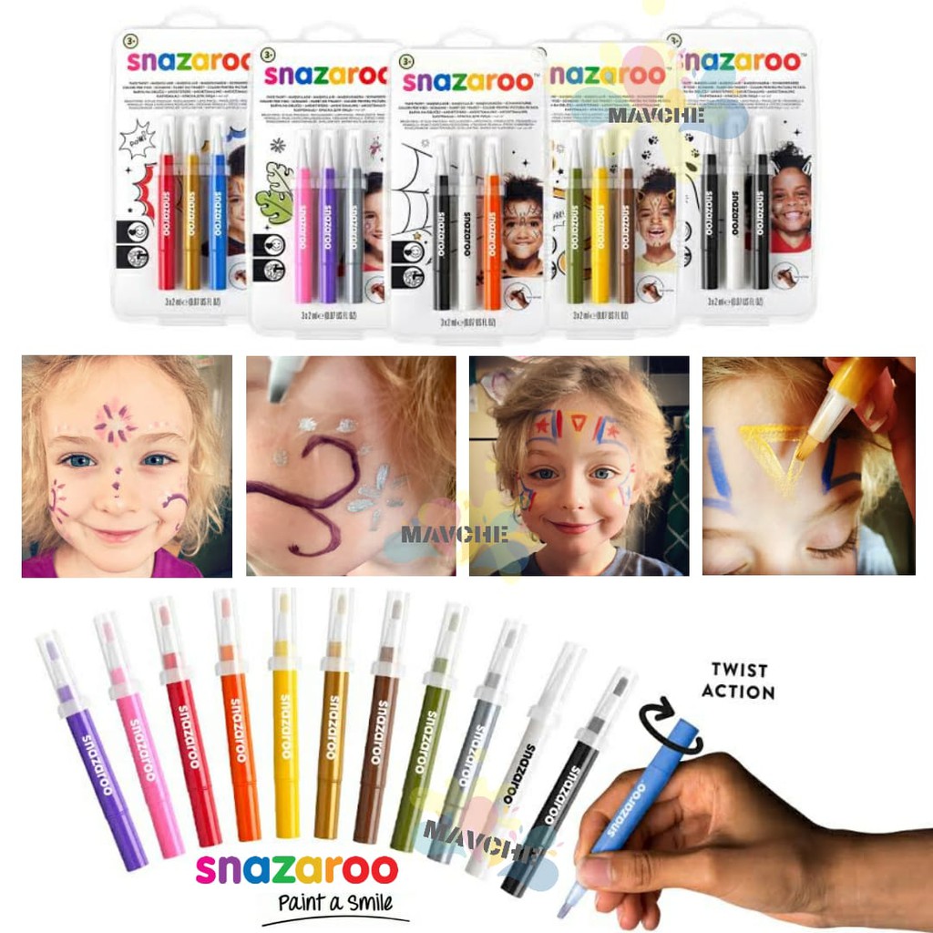 

SNAZAROO BRUSH PEN PACK FACE PAINT