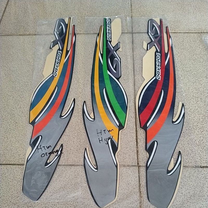 sticker lis striping standar suzuki gx tornado - tornado gx