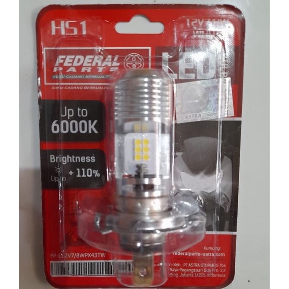Dop Lampu Led Federal Parts H6 matic HS1 H4 CBR R15 Vixion FP L12V7/8WPX43TW