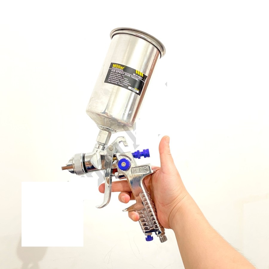 MOLLAR H827 HVLP Spray Gun 1.4 mm Tabung Atas 1000 mL Alat Semprot Cat
