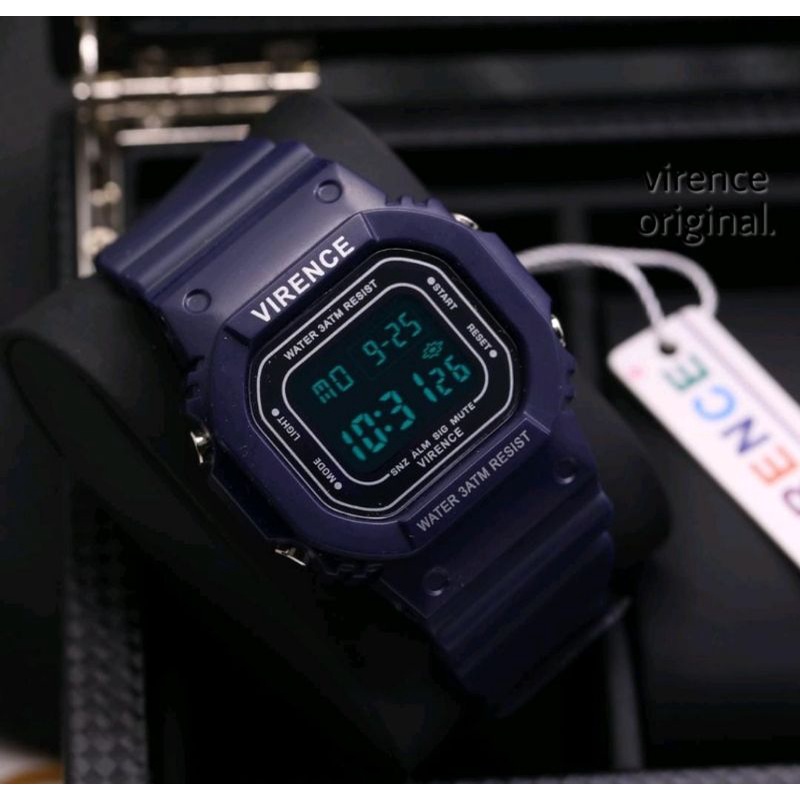 Jam Tangan Virence Digital Led Rubber Jam Tangan Terlaris Best Seller Jam Tangan Pria Wanita