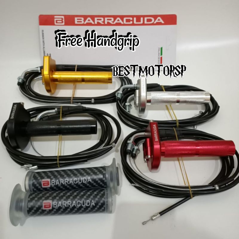 GAS SPONTAN BARRACUDA 2 KABEL GRATIS HANDGRIP CNC UNIVERSAL PNP- GAS SPONTAN