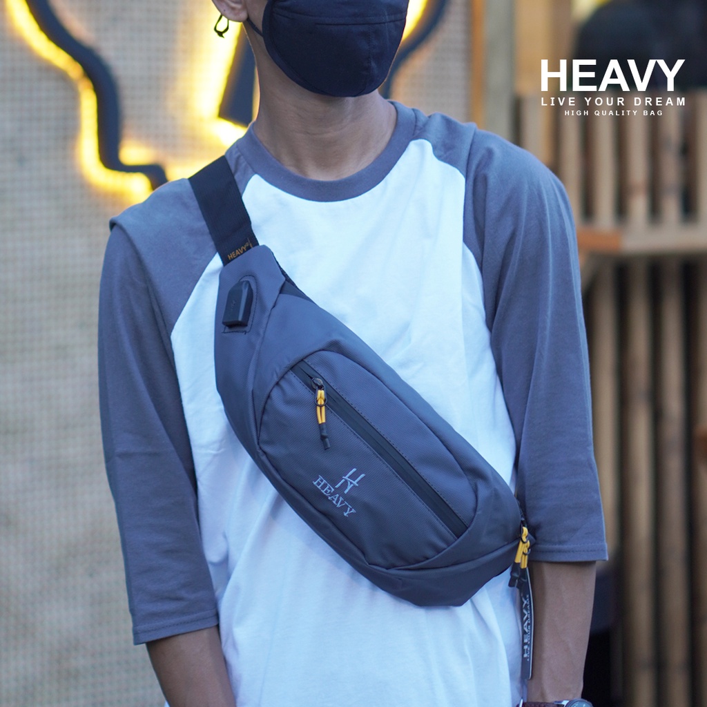 HEAVY WAISTBAG WATERPROOF | Tas Pria Casual | Tas Pinggang Obelix