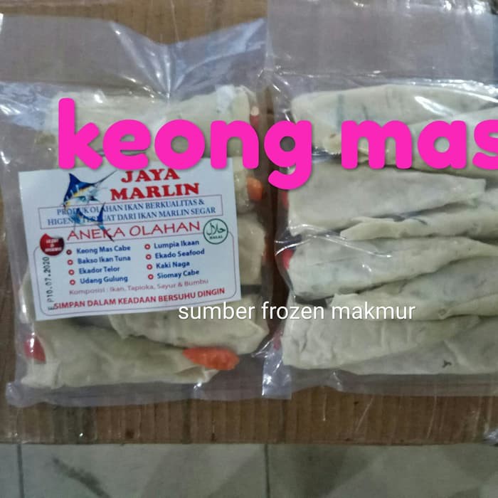 

10 keong mas 300 gr (otak otak ikan ada cabe rawit)