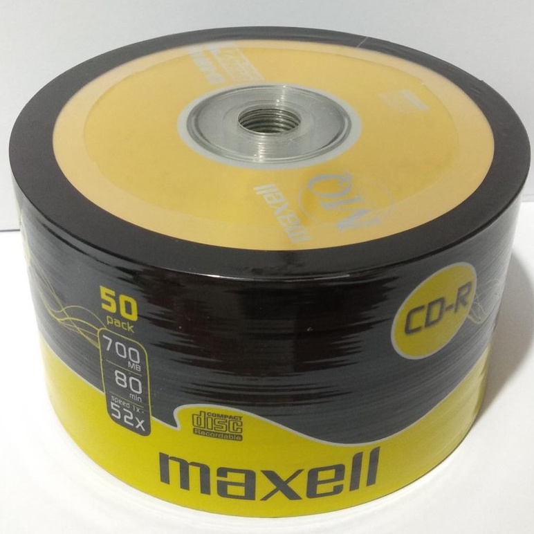 CD R MAXELL 52x ROLL 50 PCS