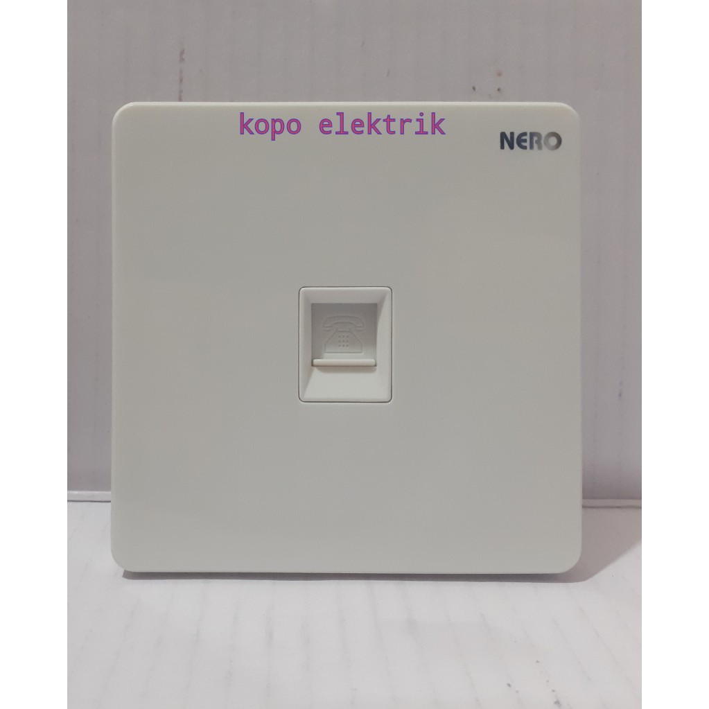 CASA Soket Telephone White | Soket Telp Casa NERO X2 White