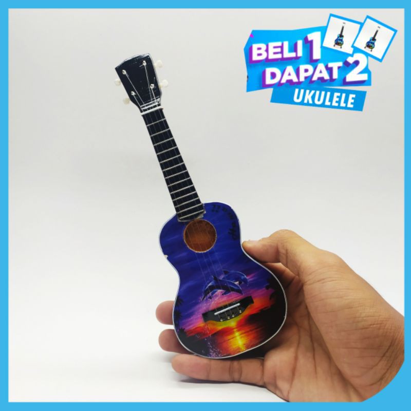 Pajangan Ukulele Miniatur Gitar Ukulele Hiasan Rak Dindin Ukulele Beli 1 Dapat 2 Indonesia