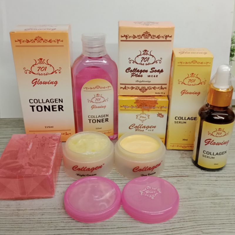 Paket Lengkap Cream Collagen 701 5in1 | Paket 701 Collagen Original