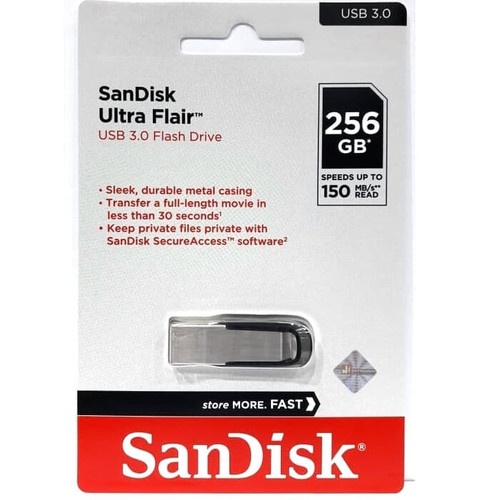 Flashdisk SanDisk 256GB USB 3.0 Ultra Flair CZ73 - Garansi Resmi 5 Tahun