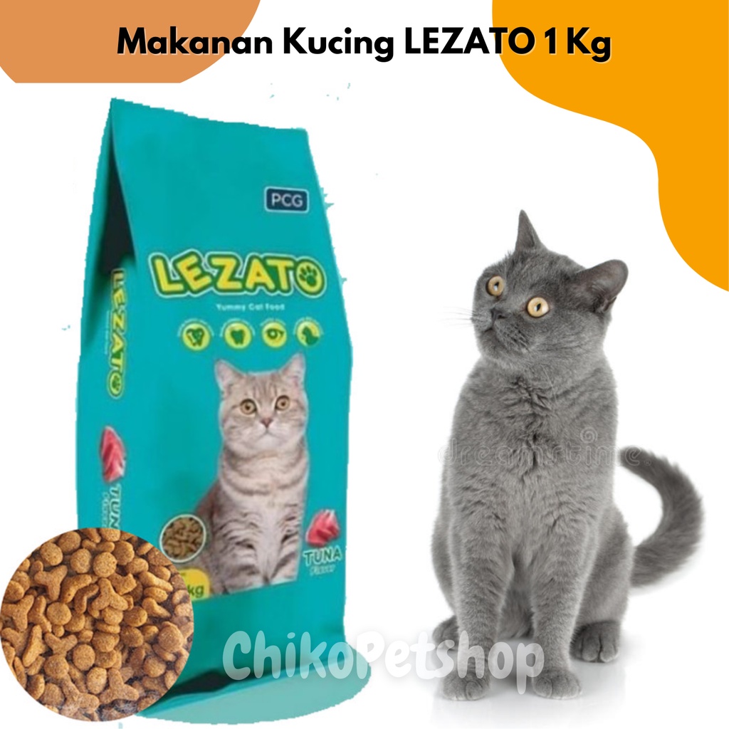 [REPACK] Makanan Kucing LEZATO 1kg cat food Rasa ikan Tuna