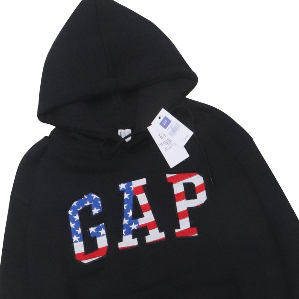 BISA COD - Jumper Hoodie Sweater GAP USA American Full Print Sablon Plastisol Fleece Tebal Unisex Pria Wanita